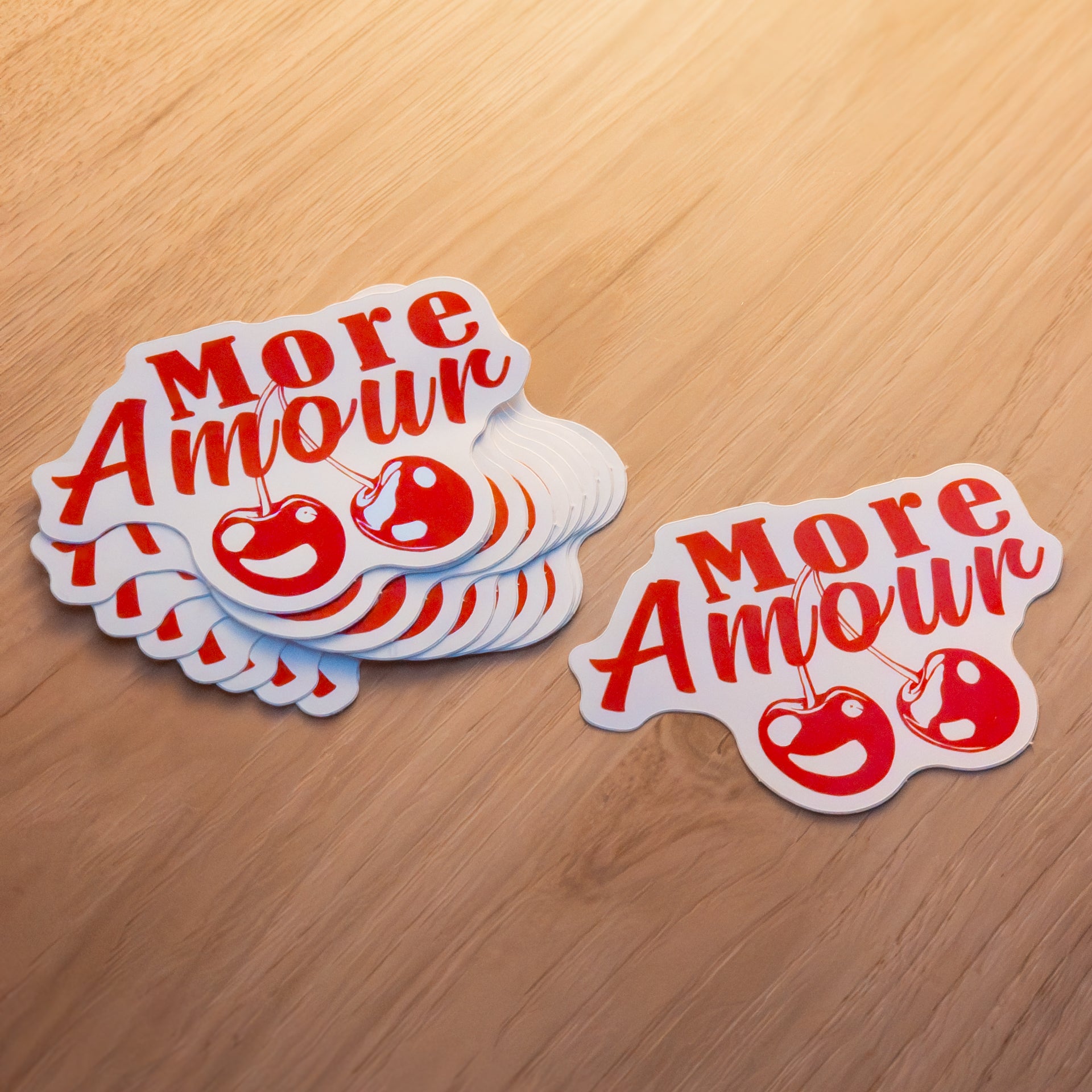 Sticker More Amour Cerise